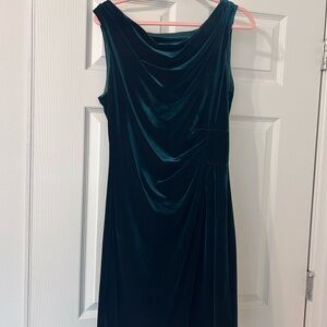 Taylor One Shoulder Teal Dress